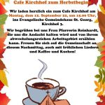 Cafe Kirchhof zum Herbstbeginn