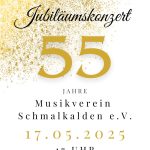 Plakat 55 Jahre Musikverein Schmalkalden