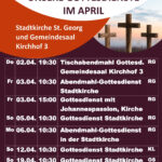 Gottesdienstplan April 2026